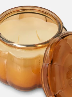 Kerze Mit Deckel In Kürbisform