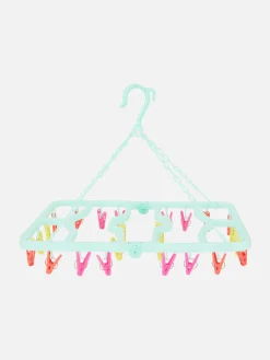 Klappbarer Wäscheständer Mit 24 Klammern