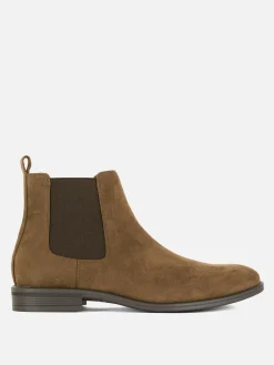 Klassische Chelsea Boots Aus Wildlederimitat