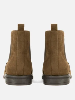 Klassische Chelsea Boots Aus Wildlederimitat