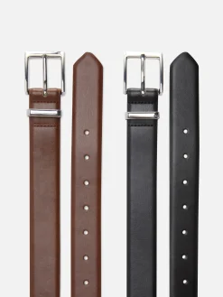 Klassische Gürtel, 2er-Pack