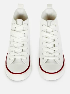 Klassische High-Top-Sneaker Aus Canvas