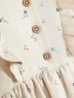 Kleid Mit Blumenmuster Und Rüschen