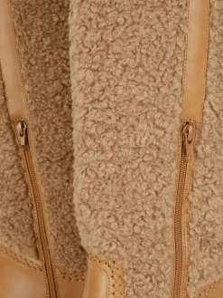 Kniehohe „Rita Ora“ Borg-Stiefel