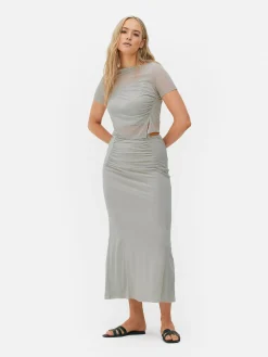 Kombi-Midirock Aus Netzstoff