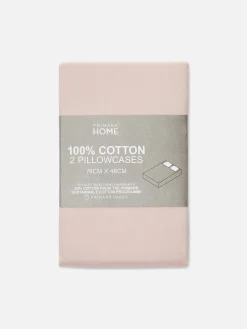 Kopfkissenbezüge Aus Baumwolle, 2er-Pack