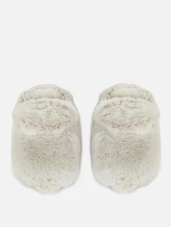 Kunstfell-Hausschuhe Mit Fleecefutter
