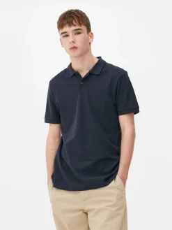 Kurzarm-Poloshirt Aus Piqué