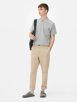 Kurzarm-Poloshirt Aus Piqué