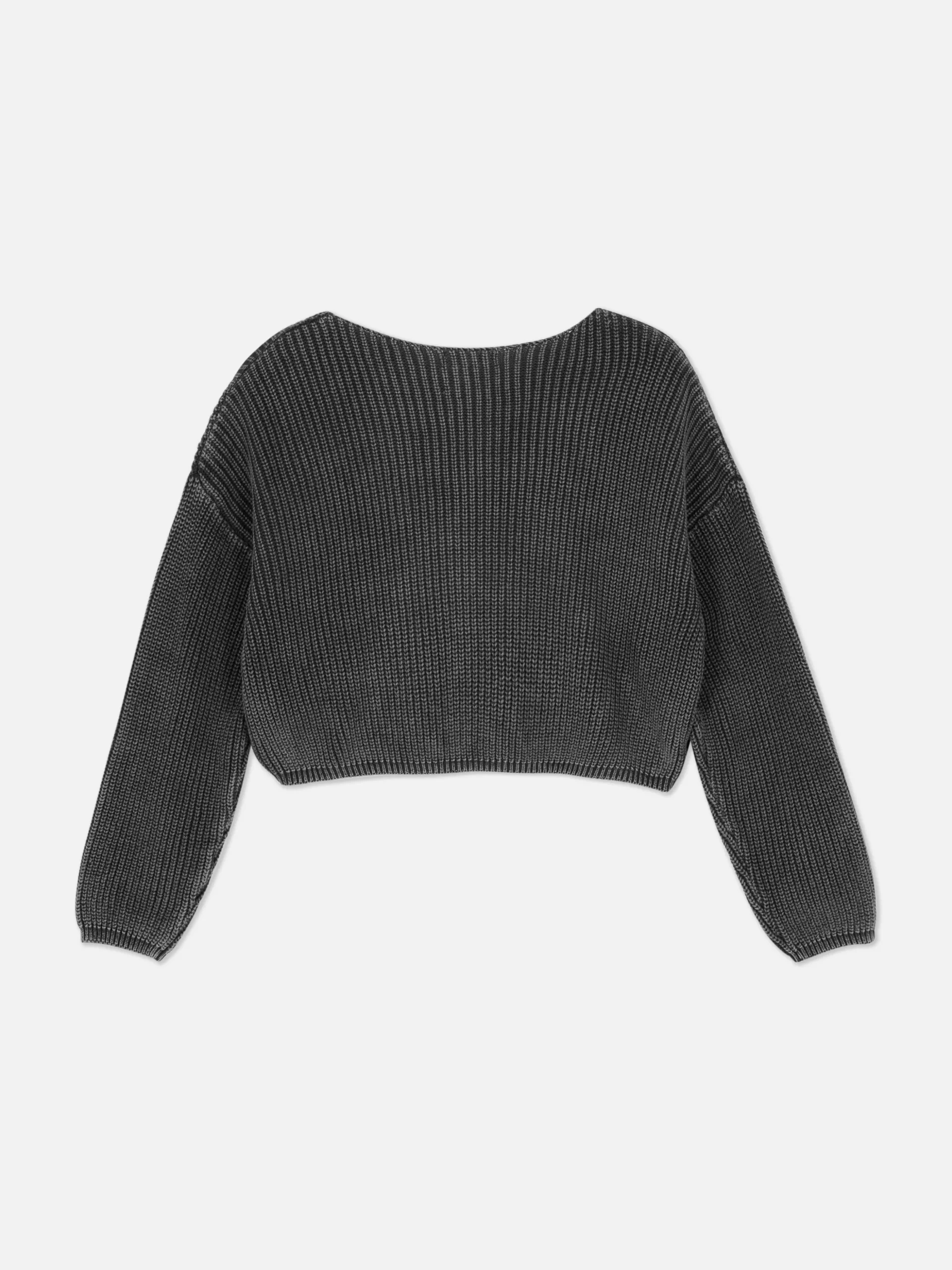 Kurzer Pullover In Verwaschener Optik