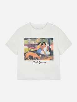 Kurzes, Geripptes „Paul Gauguin“ T-Shirt