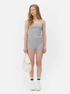 Kurzes Jersey-Trägertop Zum Kombinieren