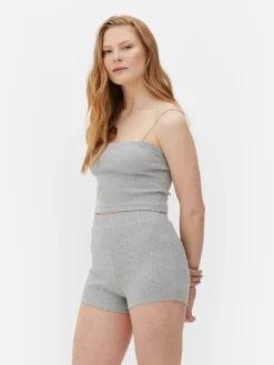 Kurzes Jersey-Trägertop Zum Kombinieren