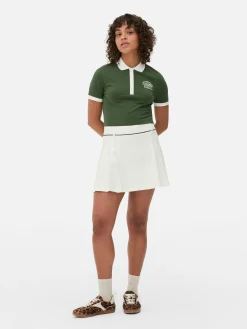 Kurzes „Michigan State“ Poloshirt