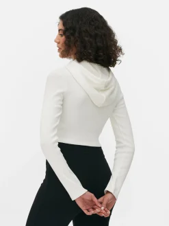 Kurzes Top Mit Kapuze Und Grafik