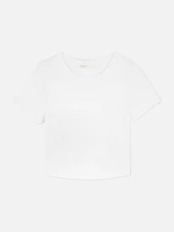 Kurzärmeliger, Bauchfreier Pullover