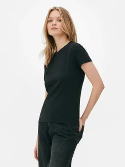 Kurzärmeliges Stretch-T-Shirt