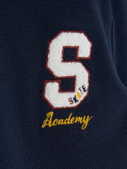 Kurzärmeliges T-Shirt Im College-Stil