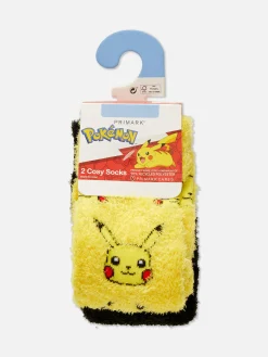 Kuschelige „Pokémon“ Socken, 2er-Pack