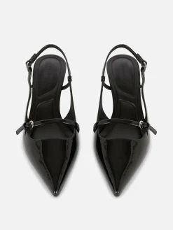 Lackleder-Heels Mit Schnalle