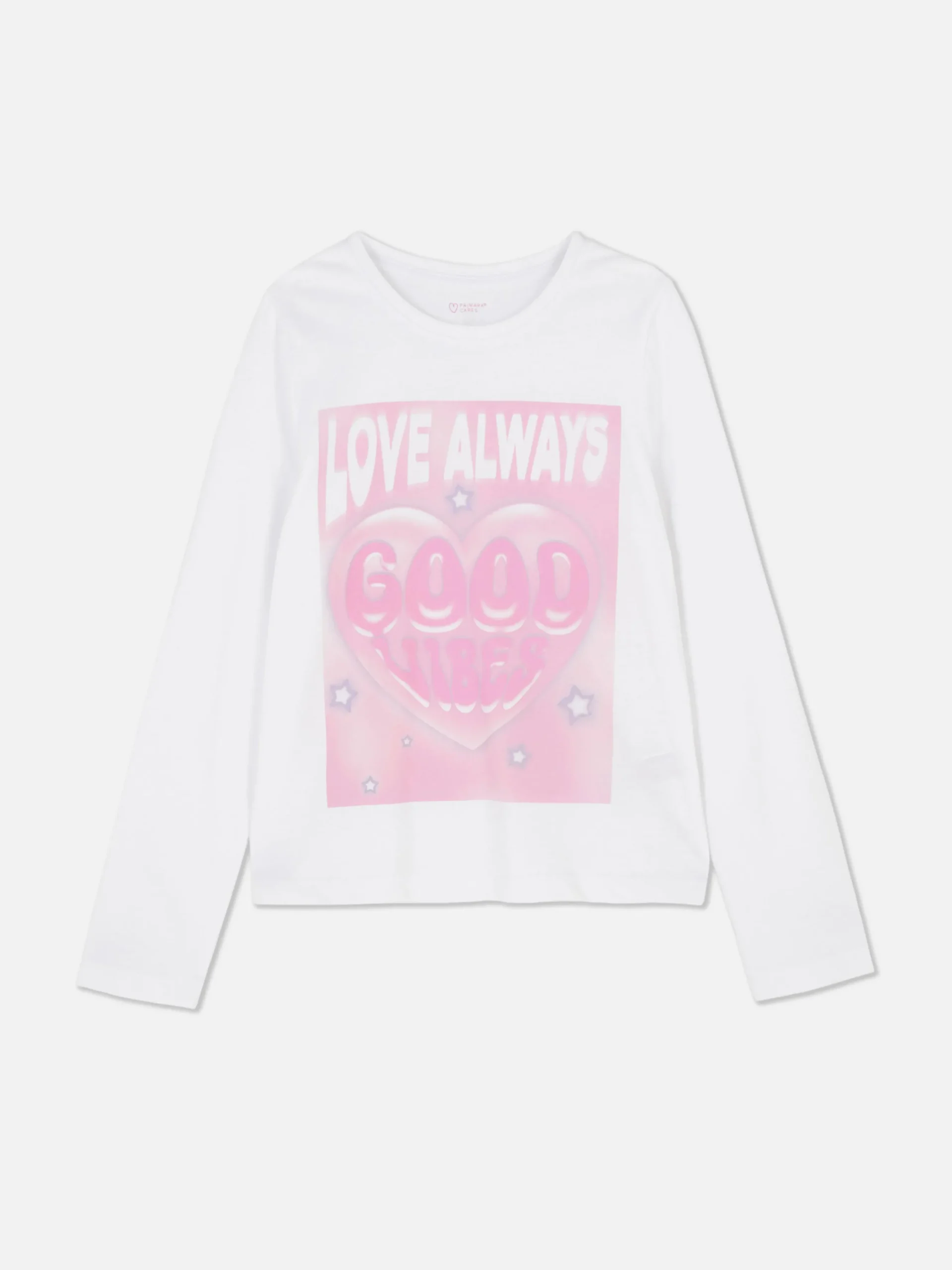 Langarmshirt Mit Print Auf Der Brust