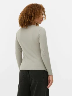 Langarmtop Aus Stretch-Jersey