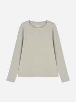 Langarmtop Aus Stretch-Jersey