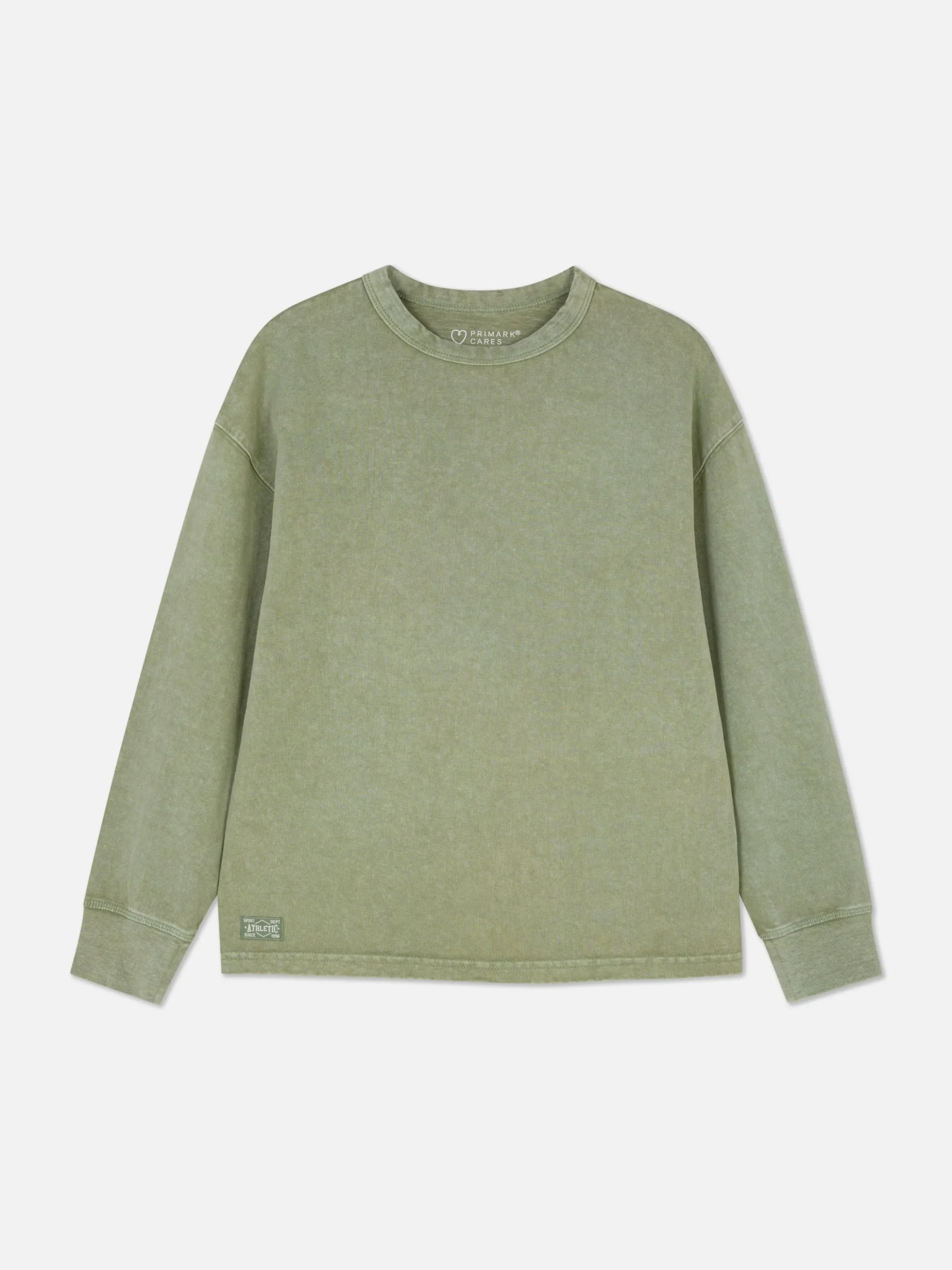 Langarm-T-Shirt Im Washed-Look