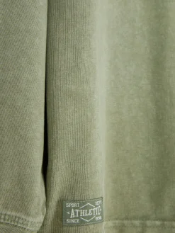 Langarm-T-Shirt Im Washed-Look