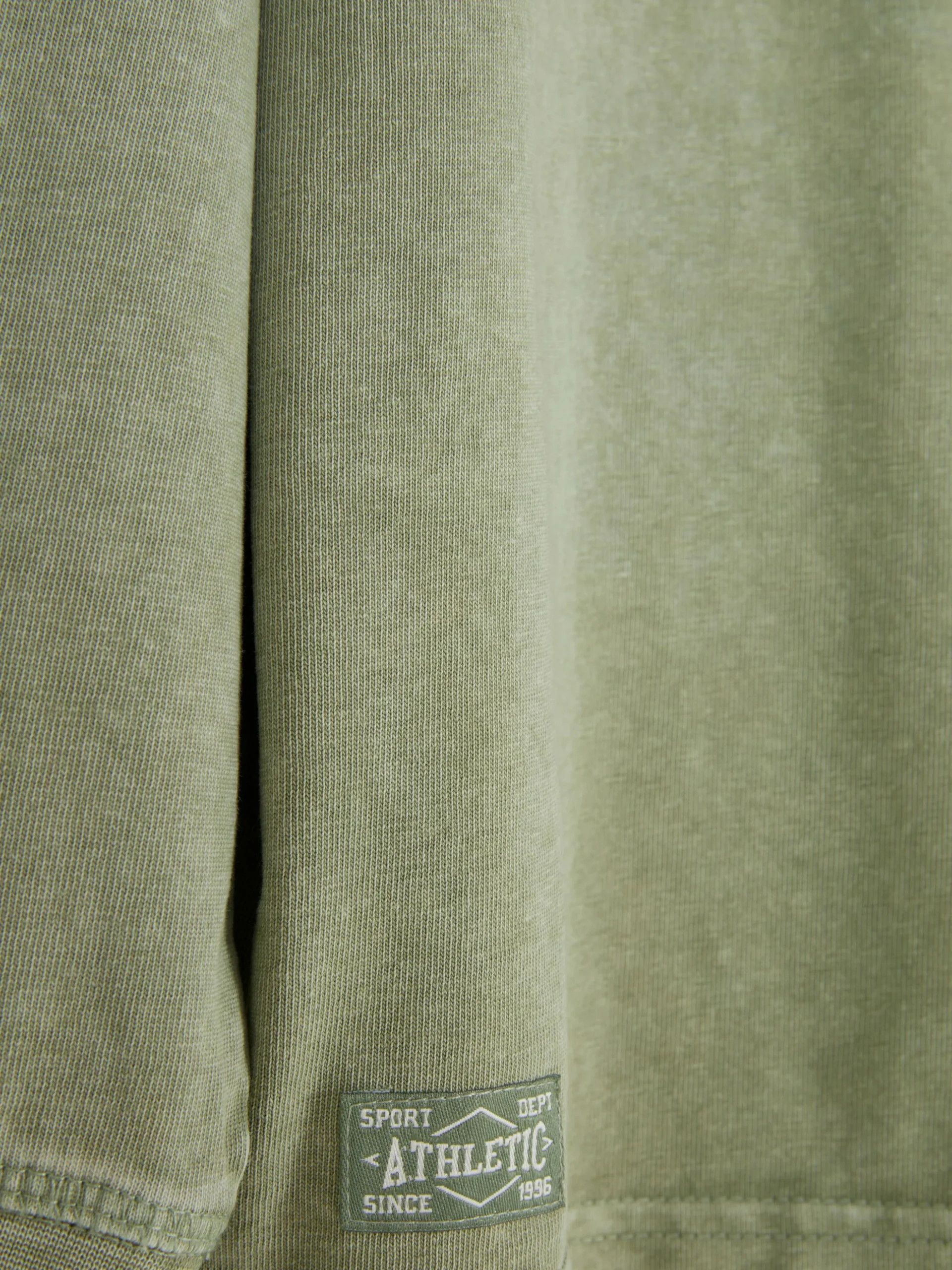 Langarm-T-Shirt Im Washed-Look