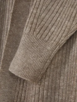 Langer, Gerippter Cardigan