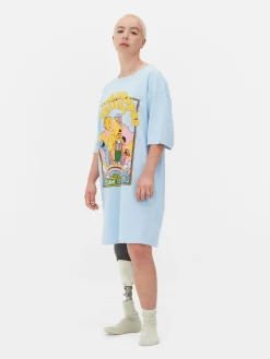 Langes „Sesamstraße“ Schlaf-T-Shirt Im Oversized-Look