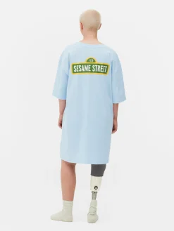 Langes „Sesamstraße“ Schlaf-T-Shirt Im Oversized-Look