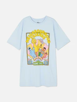 Langes „Sesamstraße“ Schlaf-T-Shirt Im Oversized-Look