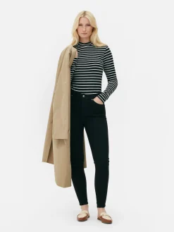 Langärmeliger Body Mit Rollkragen