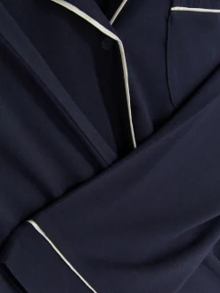 Langärmeliger Boyfriend-Schlafanzug Aus Jersey