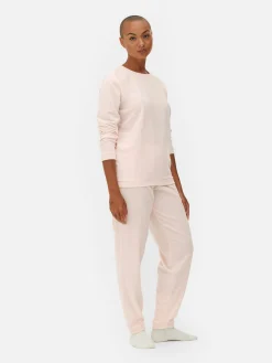 Langärmeliger Mikrofleece-Schlafanzug