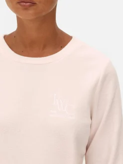 Langärmeliger Mikrofleece-Schlafanzug