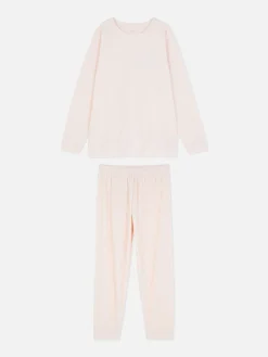 Langärmeliger Mikrofleece-Schlafanzug