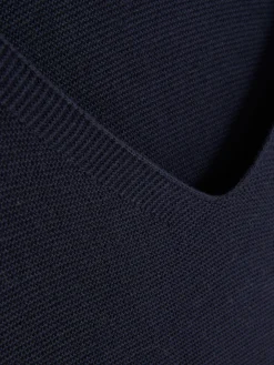 Langärmeliger Pullover Mit U-Boot-Ausschnitt