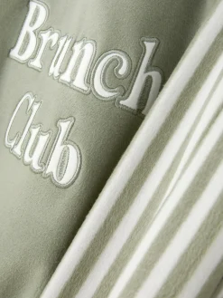 Langärmeliger Schlafanzug Mit Slogan