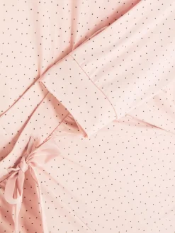 Langärmeliger Schlafanzug Mit Schleifen-Detail