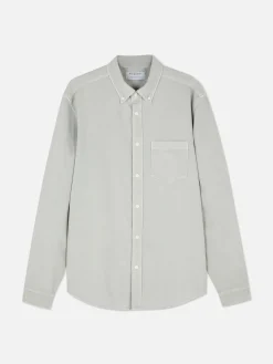 Langärmeliges Hemd Aus Baumwoll-Twill