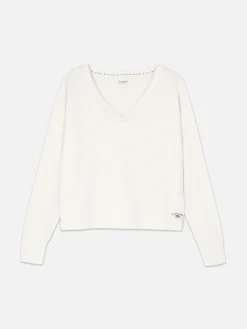 Langärmeliges Schlafanzugtop In Lässiger Passform