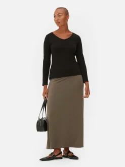 Langärmeliges Stretch-T-Shirt