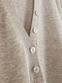 Langärmeliges „The Edit“ Strick-Poloshirt