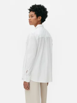 Langärmliges Hemd Aus Popeline