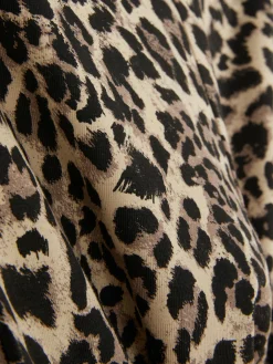Leggings Mit Ausgestelltem Bein Und Leopardenmuster