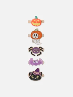 Leuchtende Halloween-Ringe, 5er-Pack