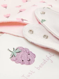 Lätzchen Mit Beeren-Grafik, 3er-Pack